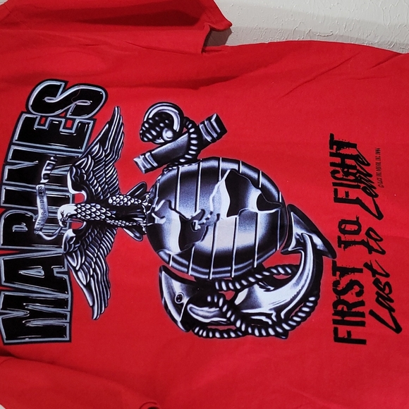 NWT 2000s vintage USMC soffe First to fight Last to Leave semper fi size L - Picture 6 of 6